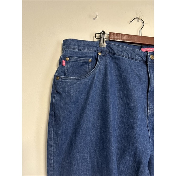 Woman Within Size 26W Jeans High Waist Bootcut Stretch Medium Wash Comfort - Picture 4 of 13